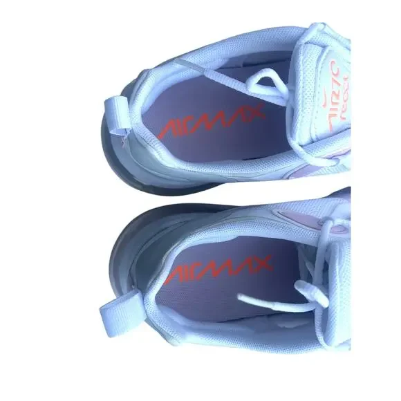 Nike Air Max 270 React Sneakers Pink/White Women's 12 - Picture 7 of 10